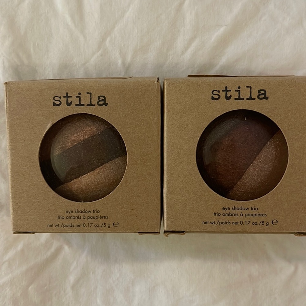 Stila eye shadow trip pallets in Rose Gold and Bronze Glow
